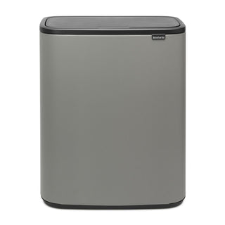 Brabantia Bo Touch Bin Mineral Concrete Grey - 2x30L - CleanNest