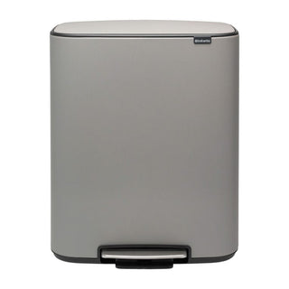 Brabantia Bo Touch Bin Mineral Concrete Grey - 2x30L - CleanNest