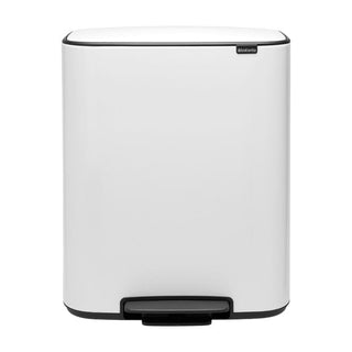 Brabantia Bo Pedal Bin Vit - 2x30L - CleanNest