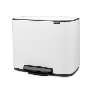 Brabantia Bo Pedal Bin Vit - 36L - CleanNest