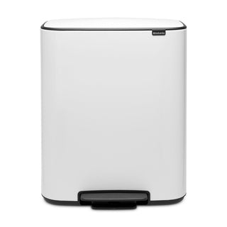 Brabantia Bo Pedal Bin Vit - 60L - CleanNest