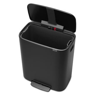 Brabantia Bo Pedal Bin Matt Svart - 60L - CleanNest