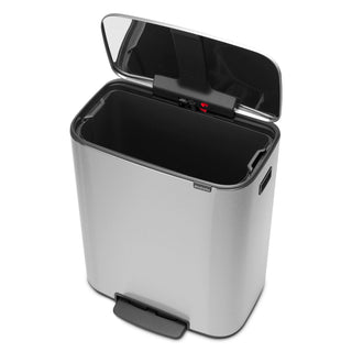 Brabantia Bo Pedal Bin Matt Stål - 60L - CleanNest
