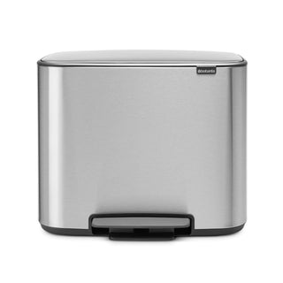 Brabantia Bo Pedal Bin Matt Stål Fingerprint Proof  - 36L - CleanNest