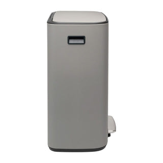 Brabantia Bo Pedal Bin Mineral Concrete Grey - 60L - CleanNest