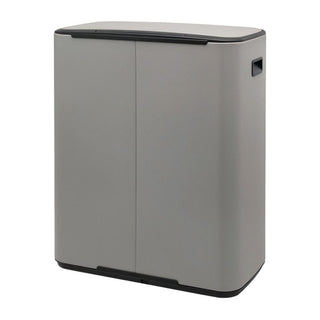 Brabantia Bo Pedal Bin Mineral Concrete Grey - 60L - CleanNest