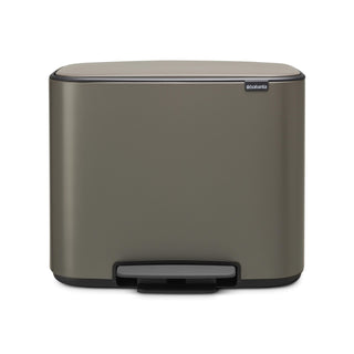 Brabantia Bo Pedal Bin Platinum  - 36L - CleanNest