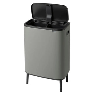 Brabantia - Bo Touch Bin Med Ben Mineral Concrete Grey - 2x30L - Brabantia | CleanNest