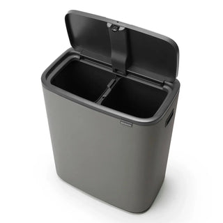 Brabantia - Bo Touch Bin Mineral Concrete Grey - 2x30L - Brabantia | CleanNest