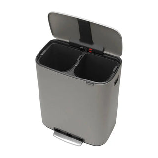 Brabantia - Bo Touch Bin Mineral Concrete Grey - 2x30L - Brabantia | CleanNest