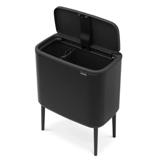 Brabantia - Brabanita Bo Touch Bin Med Ben Matt Svart - 11+23L - Brabantia | CleanNest