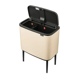 Brabantia - Brabanita Bo Touch Bin Med Ben Soft Beige - 11+23L - Brabantia | CleanNest