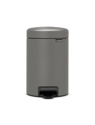 Brabantia New Icon Pedalhink Metallic Concrete Grey - 3L - CleanNest