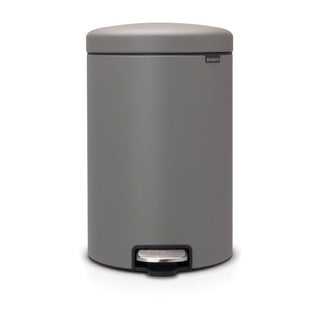 Brabantia New Icon Pedalhink Mineral Concrete Grey - 20L - CleanNest