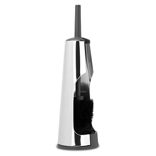 Chromepläterad toalettborste och holder med svart borst för Toalettborste Brabantia Classic