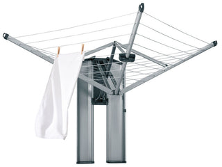 Brabantia WallFix Dryer with Storage Box Wall Mounted Matt Stål - CleanNest
