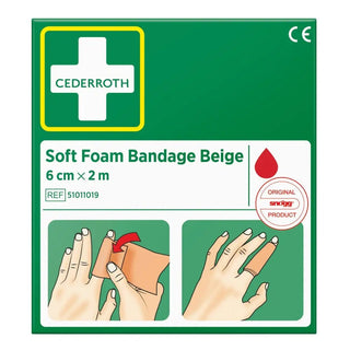 Cederroth Soft Foam Bandage Beige 6cmx2m | CleanNest - CEDERROTH | CleanNest