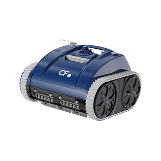 CF 200CL Poolrobot Blå – Sladdlös poolrobot med kraftfulla larvband för rengöring av botten, väggar och vattenlinje i pooler upp till 120 m².