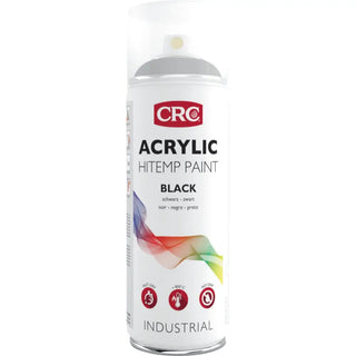 SPRAYFÄRG AKRYL SVART HÖGTEMPERATUR - CRC