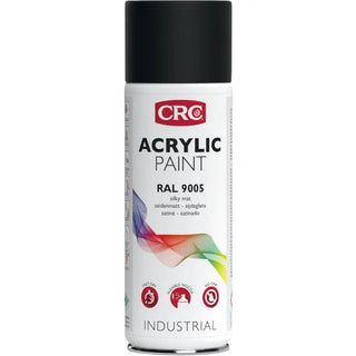 SPRAYFÄRG AKRYL RAL 9005 SVART S-MA - CRC