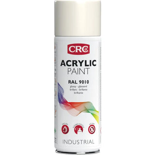 SPRAYFÄRG AKRYL RAL 9010 VIT BLANK - CRC