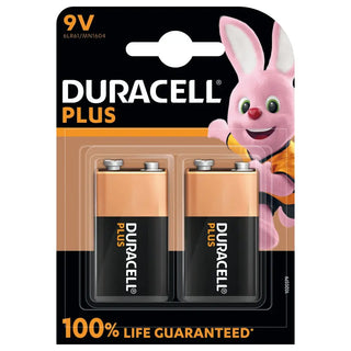 BATTERI PLUS POWER 9V 2PK - DURACELL