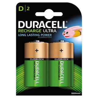 BATTERI ULTRA D 3000MAH 2P LADDBAR - DURACELL