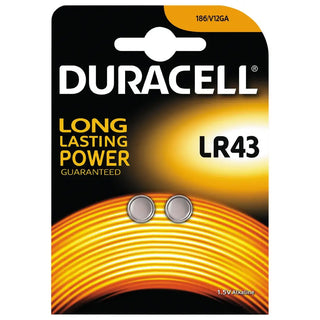 KNAPPCELLSBATTERI LR43-2P - DURACELL