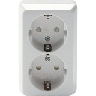 VÄGGUTTAG 2-V JORD UTP ALPINVIT - EGANT