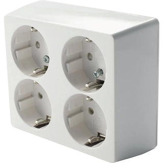 VÄGGUTTAG 4-V JORD UTP ALPINVIT - EGANT