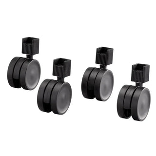 HJULSATS 4-PACK SVART - ELFA