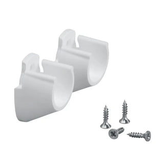 KLÄDSTÅNGSHÅLLARE VÄGG/VÄGG VIT - ELFA