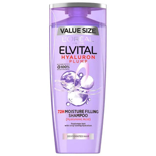 Elvital Schampo Hyaluron Plump 400ml för långvarig fukt och fylligare känsla