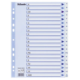 Esselte Register A4 A - ö Rubrikblad Vit | CleanNest - ESSELTE | CleanNest