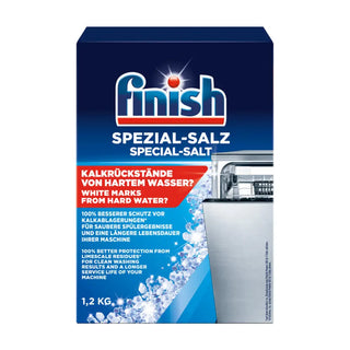 Finish Maskindisksalt förhindrar kalkbildning vid regelbunden användning