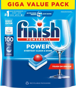 Finish Power AiO disktabletter för effektiv diskning och skydd av diskmaskinen