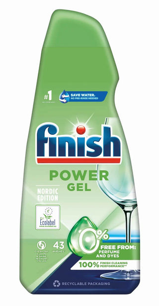Finish - Powergel Maskindiskmedel 0% Gel - 650ml - Finish | CleanNest