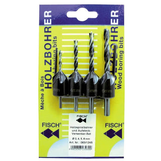 Fisch Träförsänkarsats 3 - 6mm 4del | CleanNest - FISCH | CleanNest