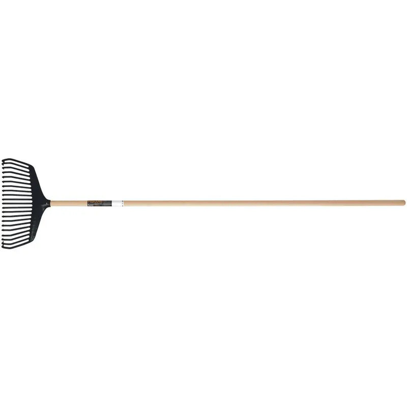 Fiskars Lövräfsa 21-Flata Pinnar Solid svart