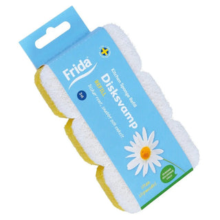 Frida - Disksvamp 3-p för Diskmedel – Effektiv och Enkel Rengöring - Frida | CleanNest