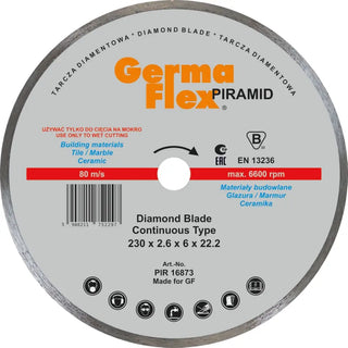 DIAMANTKAPSKIVA 230X2,6X6X22,2MM - GERMAFLEX