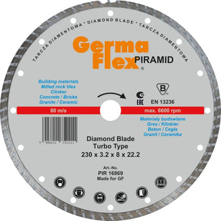 DIAMANTKAPSKIVA KAKEL 230X3,2MM - GERMAFLEX