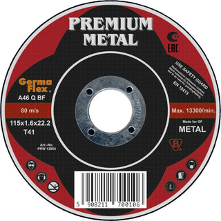 KAPSKIVA METALL 115X1,6X22,2MM - GERMAFLEX