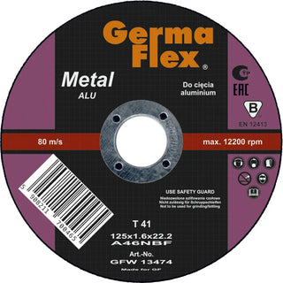 KAPSKIVA ALUMINIUM 125X1,6X22,2MM - GERMAFLEX