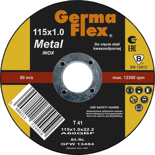 Germaflex Kapskiva Inox 115x1,0x22,2mm | CleanNest - GERMAFLEX | CleanNest