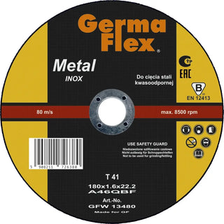 KAPSKIVA INOX 180X1,6X22,2MM - GERMAFLEX