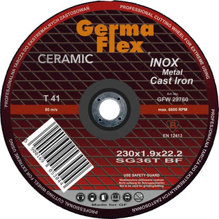 Germaflex Kapskiva Inox Ceram 230x1,9x22,2mm | CleanNest - GERMAFLEX | CleanNest