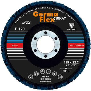 Germaflex Lamellslipskiva 115x22,2mm K120 | CleanNest - GERMAFLEX | CleanNest