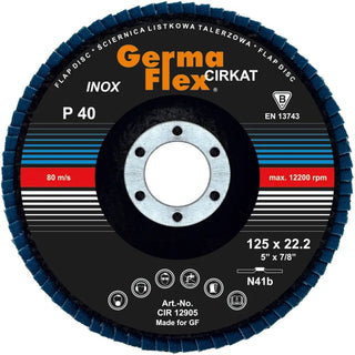 Germaflex Lamellslipskiva 125x22,2mm K40 | CleanNest - GERMAFLEX | CleanNest