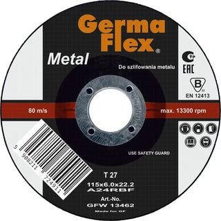 NAVRONDELL METALL 115X6X22,2MM - GERMAFLEX